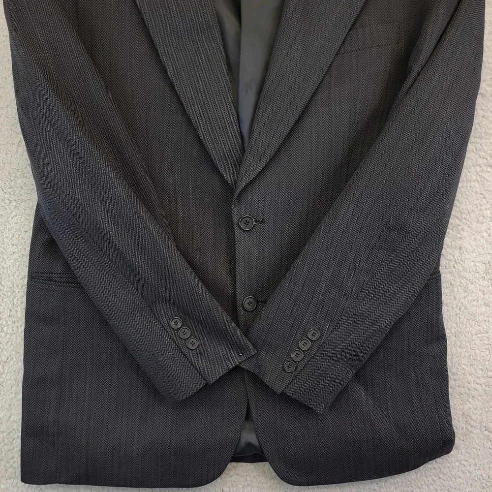 Louise Raphael Soft Suit Men's 40R Vintage 100%‎ Pure Wool Herringbone Macy's